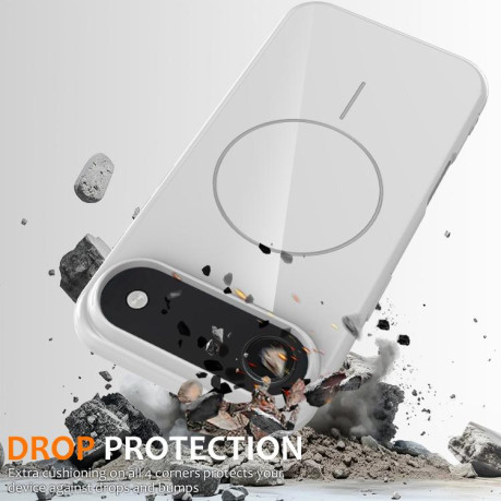 Протиударний чохол Glossy TPU Shockproof MagSafe на iPhone Air - білий