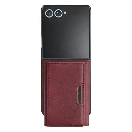Чохол-книжка Kalebol Strong з MagSafe Tri-Fold з кишенькою для карт на Samsung Galaxy Filp 7 - червоний
