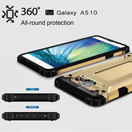 Протиударний Чохол Rugged Armor Gold для Samsung Galaxy A5 (2016) / A510