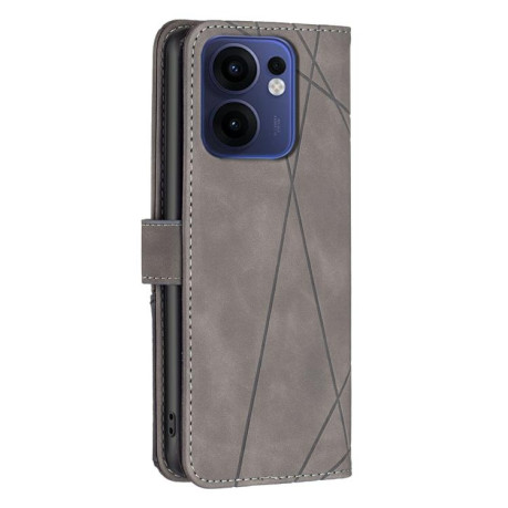 Чохол-книжка Rhombus Texture для OPPO Reno13 F/Reno13 FS - сірий