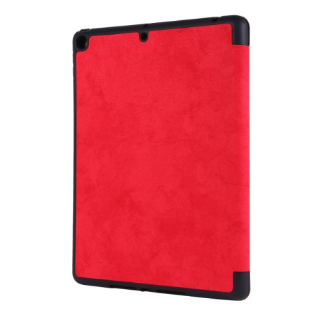 Чехол-книжка Silk Texture Horizontal Deformation Flip на iPad 9/8/7 10.2 (2019/2020/2021) -  красный