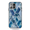 Протиударний чохол Frosted Fashion Marble для iPhone 13 Pro - Dark Blue Square
