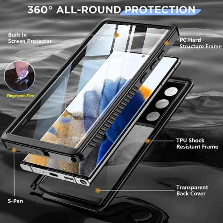 Протиударний чохол RedPepper 360 Full Bod для Samsung Galaxy S23 Ultra 5G - чорний