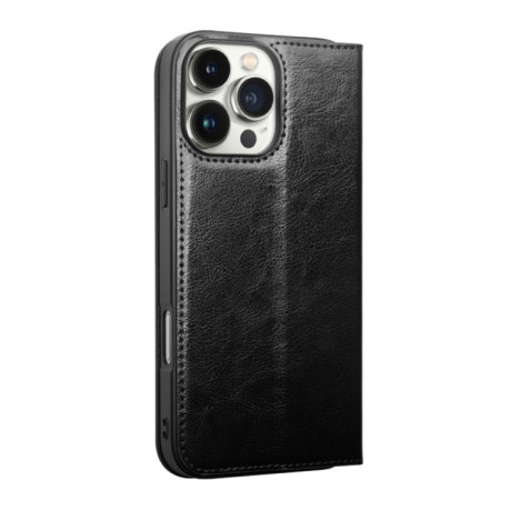 Шкіряний чохол-книжка QIALINO Classic Genuine Leather для iPhone 16 Pro Max - чорний