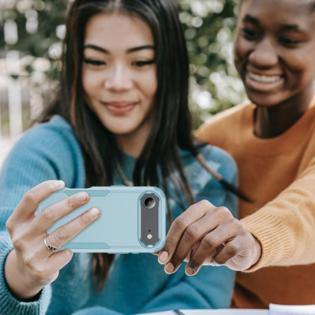 Противоударный чехол Commuter Shockproof TPU + PC для iPhone Air - серо-зеленый