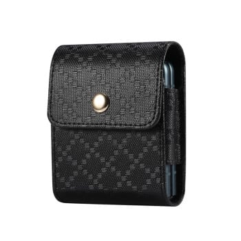 Чохол сумка Checkered Texture Waist для Samsung Galaxy Z Flip3 5G - чорний