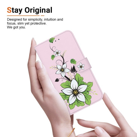 Чехол-книжка Colored Drawing Series на iPhone 16e - Lily