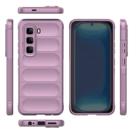 Силіконовий чохол Magic Flannel на Infinix Hot 50 Pro 4G Global - фіолетовий