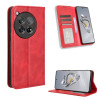 Чехол-книжка Magnetic Buckle Retro Crazy Horse Texture на OnePlus 12R / Ace 3 5G - красный