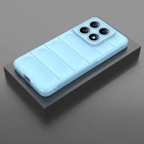 Силіконовий чохол Magic Flannel для Xiaomi 14T Pro 5G Global - блакитний