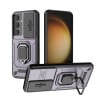 Противоударный чехол Sliding Camshield для Samsung Galaxy S25 5G - фиолетовый