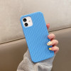 Противоударный чехол Herringbone Texture для iPhone 12 Pro - синий