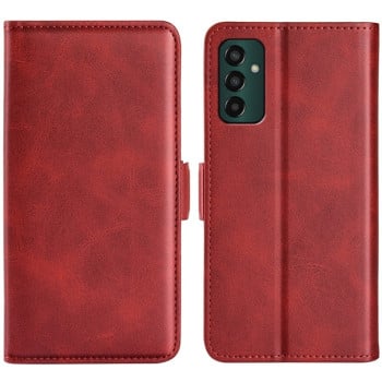 Чехол-книжка с двусторонней магнитной застёжкой на Samsung Galaxy M13 4G - красный