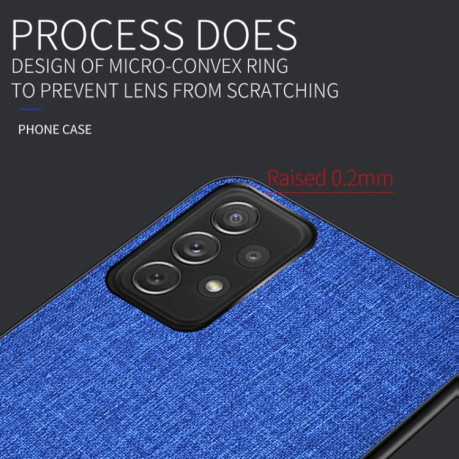 Противоударный чехол Cloth Texture для Samsung Galaxy A13 4G - синий