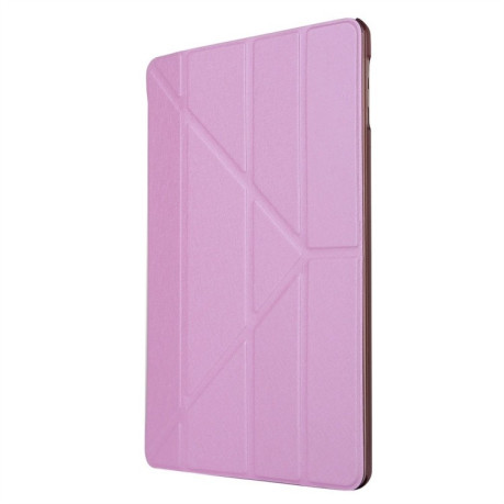 Чохол-книжка Silk Texture Horizontal Deformation iPad 9/8/7 10.2 (2019/2020/2021) -рожевий