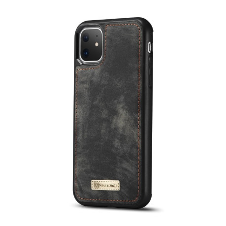 Шкіряний чохол-гаманець CaseMe-008 на iPhone 11-чорний