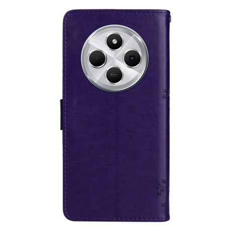 Чохол-книжка Happy Cat Pattern для Xiaomi Redmi 14C 4G/Poco C75/Redmi A4 5G - рожеве золото