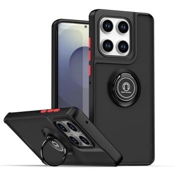 Чохол Q Shadow 1 Series з підставкою на Motorola Edge 60 Pro - чорно-червоний