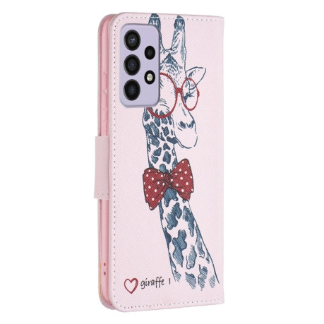 Чехол-кошелек Colored Drawing Pattern для Samsung Galaxy A73 5G - Deer