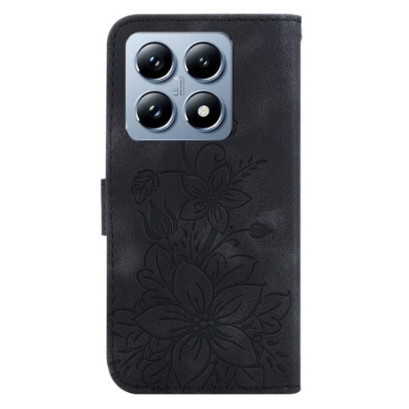 Чохол-книжка Lily Embossed Leather для Xiaomi 14T - чорний