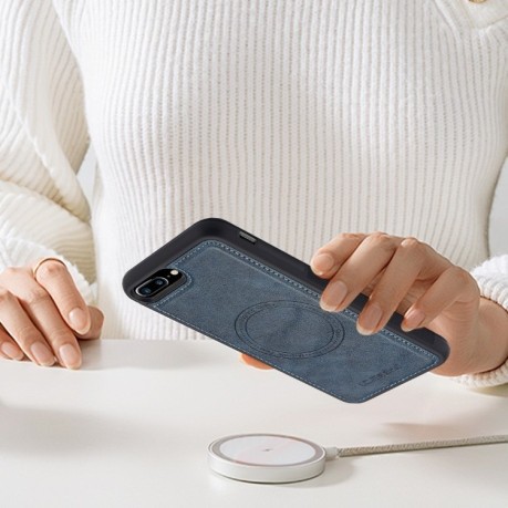 Чохол LCIMEEKE Magsafe на iPhone 16e - синій