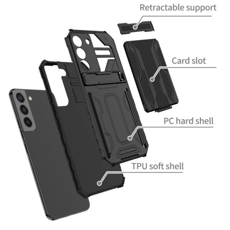 Противоударный чехол Armor Card для Samsung Galaxy S22 5G - черный