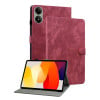 Чехол-книжка Embossed Tiger Pattern Leather для Xiaomi Redmi Pad 2 / Xiaomi Redmi Pad SE 11 2025 - червоний