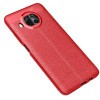 Протиударний чохол Litchi Texture на Xiaomi Mi 10T Lite - червоний