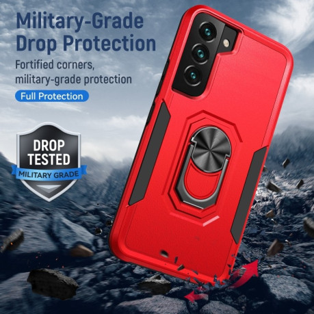 Противоударный чехол Pioneer Armor для Samsung Galaxy S23 5G - черно-красный