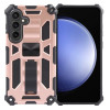 Противоударный чехол Magnetic Armor для Samsung Galaxy S24 5G - розовое золото