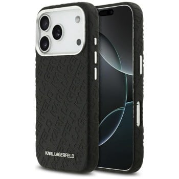 Оригинальный чехол Karl Lagerfeld FW Stamped Karl с MagSafe на iPhone 17 Pro - Black