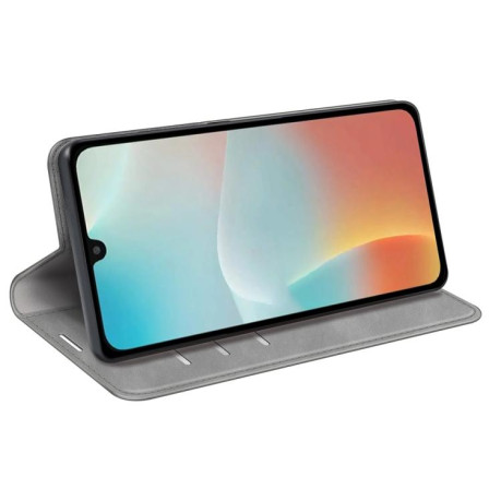 Чехол-книжка Retro Skin Feel Business Magnetic на Samsung Galaxy M16 / F16 - серый
