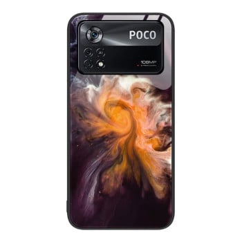 Протиударний скляний чохол Marble Pattern Glass на Xiaomi Poco X4 Pro 5G - Typhoon