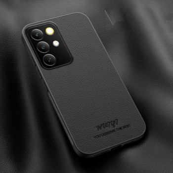 Чехол HUIYI Leather Magnetic на Realme C85 Pro — чёрный