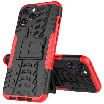 Противоударный чехол Tire Texture на iPhone 12 Pro Max - красный