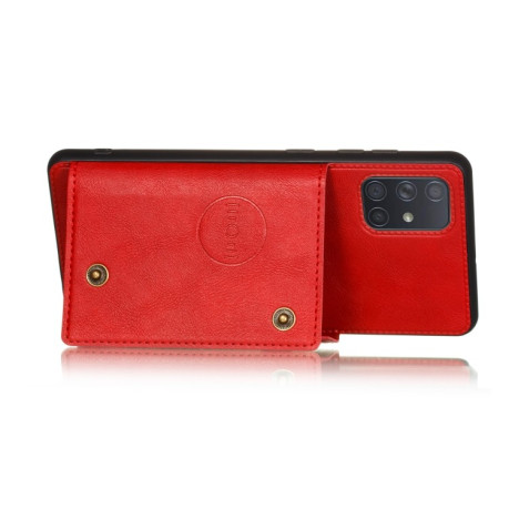 Противоударный чехол Magnetic with Card Slots на Samsung Galaxy A52/A52s - красный