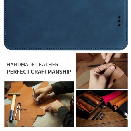 Кожаный чехол- книжка Retro Skin Feel Business Magnetic на iPhone 11 Pro Max- нави