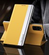 Чехол-книжка Electroplated Ultra-Thin для Samsung Galaxy A13 4G - желтый