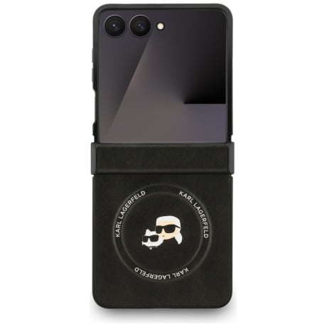 Оригинальній чехол Karl Lagerfeld Karl&amp;amp;Choupette Pins MagSafe на Samsung Galaxy Flip 7 - Black