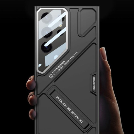Протиударний чохол GKK Mech Style Ultra-thin Folding Holder Not Included Pen для Samsung Galaxy S25 Ultra 5G - червоний