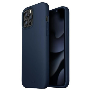 Оригинальный чехол UNIQ etui Lino Hue для Phone 13 Pro Max - blue