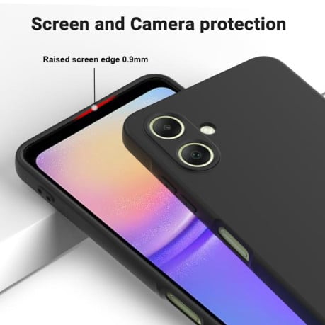 Силіконовий чохол Solid Color Liquid Silicone на Samsung Galaxy A07 4G - чорний