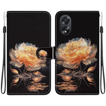Чехол-книжка Crystal Texture Colored Drawing Series на OPPO A38 4G / A18 - разноцветный