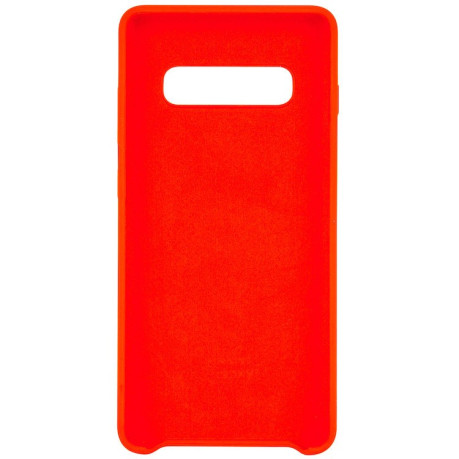 Чехол Silicone Case Red на Samsung Galaxy S10+ Plus