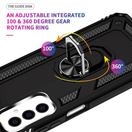 Противоударный чехол-подставка 360 Degree Rotating Holder на Samsung Galaxy M23 - черный