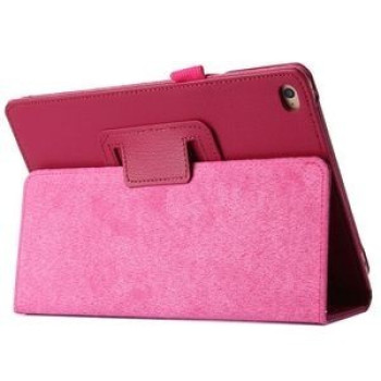 Кожаный Чехол Litchi Texture  Flip пурпурно-красный для iPad Pro 12.9