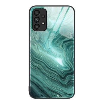 Протиударний скляний чохол Marble Pattern Glass Samsung Galaxy A53 - Water Waves