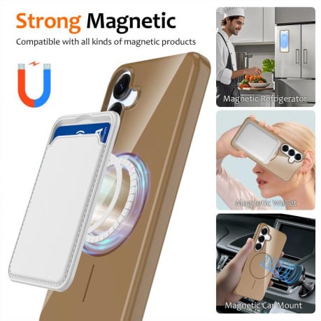 Чохол Glossy глянсовий з MagSafe на Samsung Galaxy S25 FE 5G - золотий