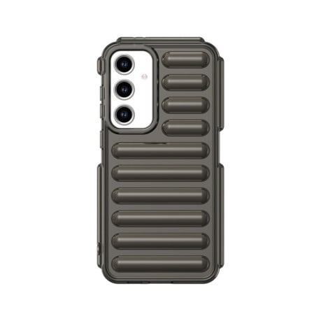 Противоударный чехол Capsule Series Candy Color TPU для Samsung Galaxy S24 FE 5G - прозрачно-серый