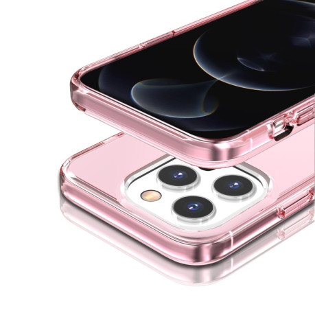 Противоударный чехол Terminator Style для  iPhone 14 Pro - розовый